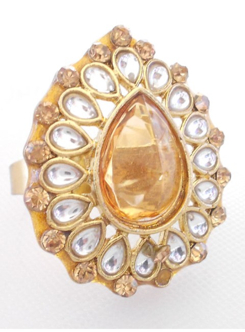 Kundan Finger Ring